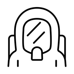Medical protective suit icon