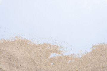 Sand on white background
