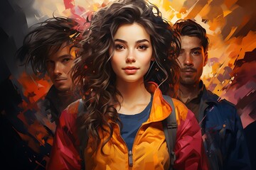 Vibrant Teen Portraits / Teenager Group Portraits for International Youth Day 