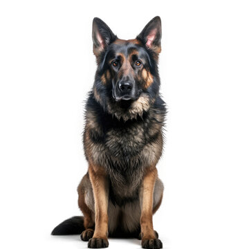 German Shepherd , Isolated On Transparent, PNG, HD