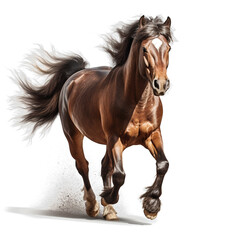 Naklejka premium race horse running high resolution fire cut png