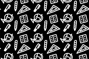 handdrawn doodle simple modern seamless pattern background