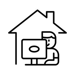 Work from home icon