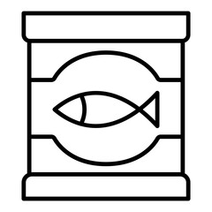 Canned fish icon