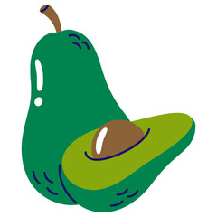 Avocado Illustration