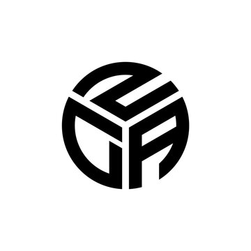 ZDA letter logo design on white background. ZDA creative initials letter logo concept. ZDA letter design.
