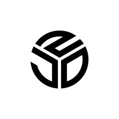 ZJO letter logo design on white background. ZJO creative initials letter logo concept. ZJO letter design.
