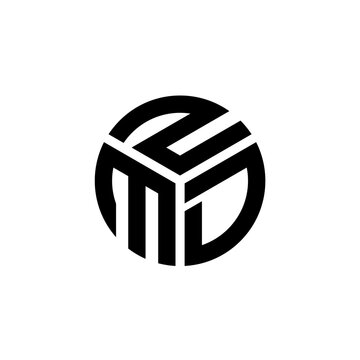 ZMD letter logo design on white background. ZMD creative initials letter logo concept. ZMD letter design.
