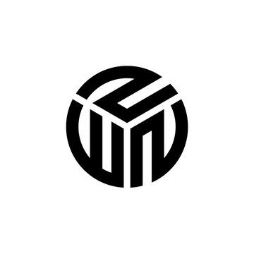 ZWN letter logo design on white background. ZWN creative initials letter logo concept. ZWN letter design.	
