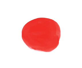 red watercolour brush stroke