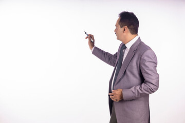 indian businessman explaining project detail