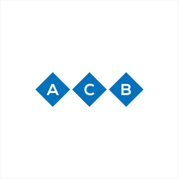 ACB letter logo design on white background. ACB creative initials letter logo concept. ACB letter design.
