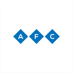 AFC letter logo design on white background. AFC creative initials letter logo concept. AFC letter design.
