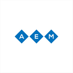 AEM letter logo design on white background. AEM creative initials letter logo concept. AEM letter design.

