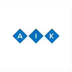 AIK letter logo design on white background. AIK creative initials letter logo concept. AIK letter design.
