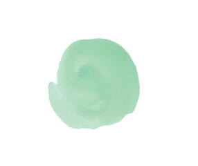 green watercolour brush stroke