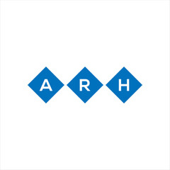 ARH letter logo design on white background. ARH creative initials letter logo concept. ARH letter design.
