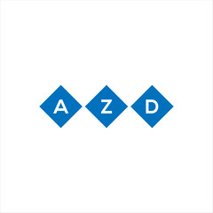 AZD letter logo design on white background. AZD creative initials letter logo concept. AZD letter design.
