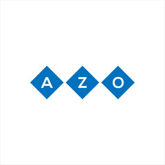 AZO letter logo design on white background. AZO creative initials letter logo concept. AZO letter design.
