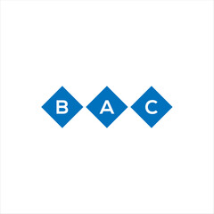 BAC letter logo design on white background. BAC creative initials letter logo concept. BAC letter design.

