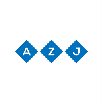 AZJ letter logo design on white background. AZJ creative initials letter logo concept. AZJ letter design.
