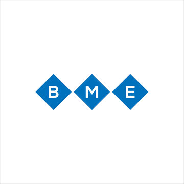 BME letter technology logo design on white background. BME creative initials letter IT logo concept. BME setting shape design
