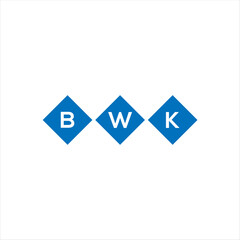 BWK letter technology logo design on white background. BWK creative initials letter IT logo concept. BWK setting shape design
