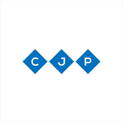 CJP letter technology logo design on white background. CJP creative initials letter IT logo concept. CJP setting shape design
