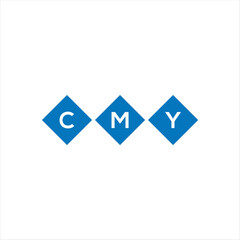 CMY letter technology logo design on white background. CMY creative initials letter IT logo concept. CMY setting shape design
