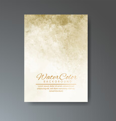 Cover template with watercolor background. Design for your cover, date, postcard, banner, logo.