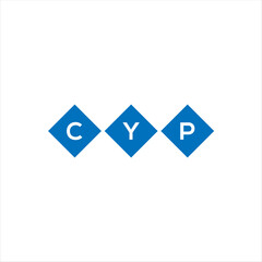 CYP letter technology logo design on white background. CYP creative initials letter IT logo concept. CYP setting shape design
