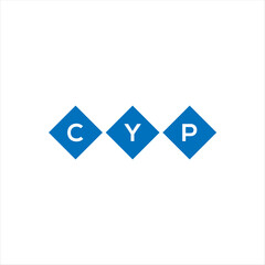 Fototapeta premium CYP letter technology logo design on white background. CYP creative initials letter IT logo concept. CYP setting shape design 