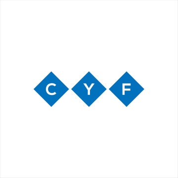 CYF letter technology logo design on white background. CYF creative initials letter IT logo concept. CYF setting shape design
