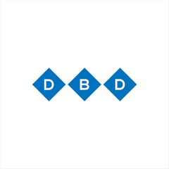 DBD letter technology logo design on white background. DBD creative initials letter IT logo concept. DBD setting shape design
