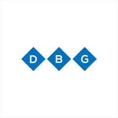 DBG letter technology logo design on white background. DBG creative initials letter IT logo concept. DBG setting shape design
