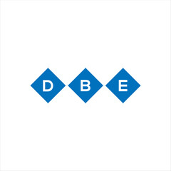 DBE letter technology logo design on white background. DBE creative initials letter IT logo concept. DBE setting shape design
