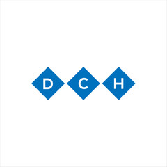 DCH letter technology logo design on white background. DCH creative initials letter IT logo concept. DCH setting shape design

