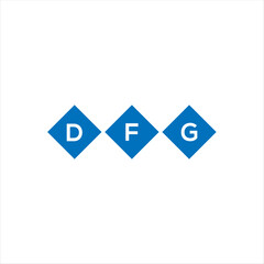DFG letter technology logo design on white background. DFG creative initials letter IT logo concept. DFG setting shape design
