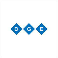 DGE letter technology logo design on white background. DGE creative initials letter IT logo concept. DGE setting shape design
