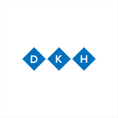 DKH letter technology logo design on white background. DKH creative initials letter IT logo concept. DKH setting shape design
