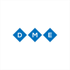 DME letter technology logo design on white background. DME creative initials letter IT logo concept. DME setting shape design
