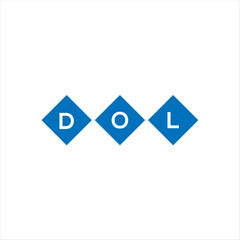 DOL letter technology logo design on white background. DOL creative initials letter IT logo concept. DOL setting shape design
