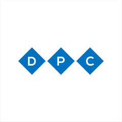 DPC letter technology logo design on white background. DPC creative initials letter IT logo concept. DPC setting shape design
