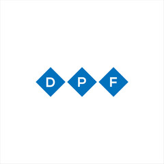 DPf letter technology logo design on white background. DPf creative initials letter IT logo concept. DPf setting shape design

