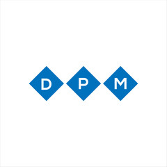 DPM letter technology logo design on white background. DPM creative initials letter IT logo concept. DPM setting shape design
