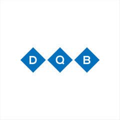 DQB letter technology logo design on white background. DQB creative initials letter IT logo concept. DQB setting shape design
