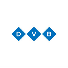 DVB letter technology logo design on white background. DVB creative initials letter IT logo concept. DVB setting shape design
