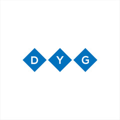 DYG letter technology logo design on white background. DYG creative initials letter IT logo concept. DYG setting shape design
