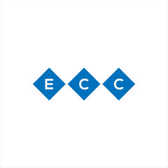 ECC letter technology logo design on white background. ECC creative initials letter IT logo concept. ECC setting shape design

