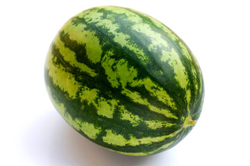 Fresh watermelon on white background.